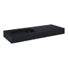 Elita DIMPLE Umywalka 120 LEWA (60+60) ścienna MARMUR BLACK MATT 168871 / RE041201027160